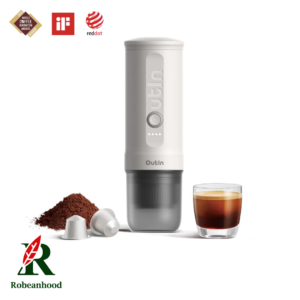 OutIn Nano Portable Espresso Machine – Pearl White