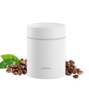 Outpeak Smart Electric Coffee Canister – Pearl White